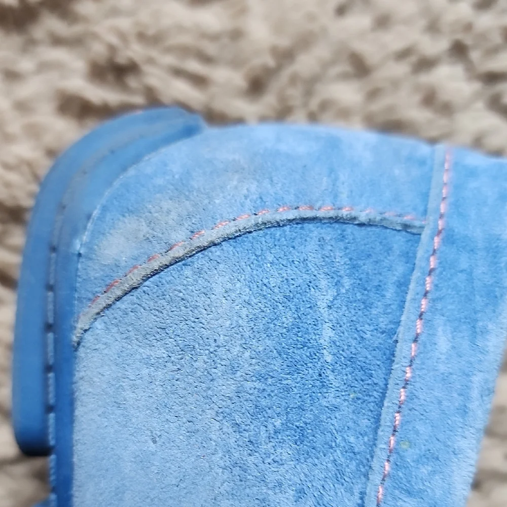 Blue Suede Loafers - Picture 7 of 8